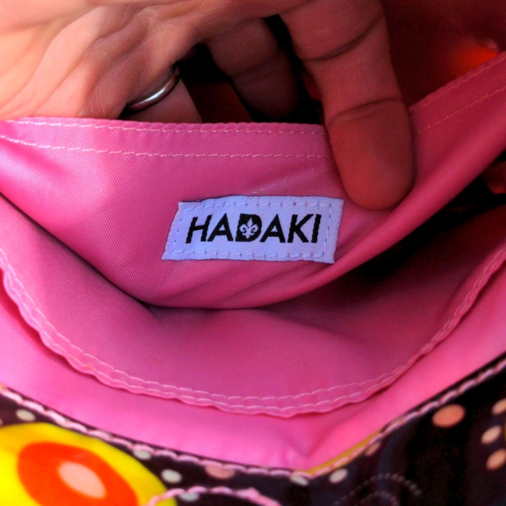 Hadaki Scoop Sling Shoulder Bag Beautiful Fun Colors Sponge Nylon Bag - Picture 11 of 12